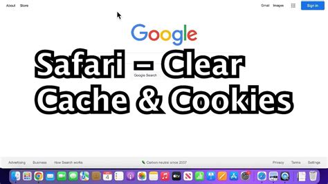 How To Clear Cache Cookies Safari For Macbook Youtube