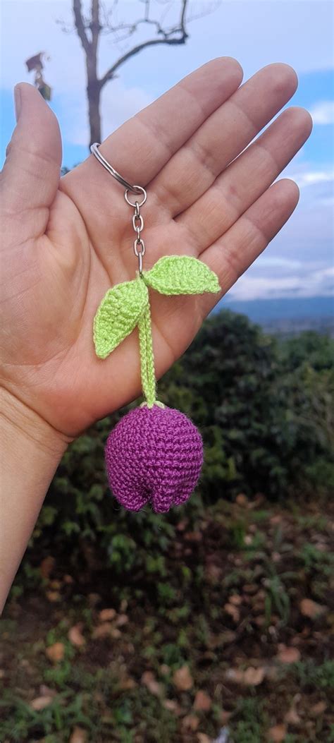 Llavero Tulip N En Llaveros Tejidos A Crochet Llaveros Crochet