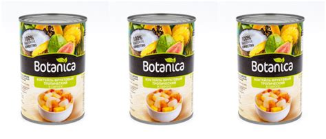 Botanica Консервированные фрукты Коктейль фруктовый тропический в ...