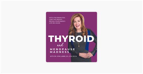 Thyroid And Menopause Madness Podcast With Dr Joni Labbe Dc Ccn