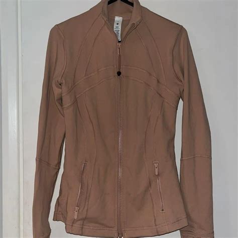 Nude Beige Lululemon Define Jacked Size 4 Worn Depop