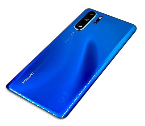 Tapa Trasera Con Cristal Embellecedor C Mara Para Huawei P Pro Azul