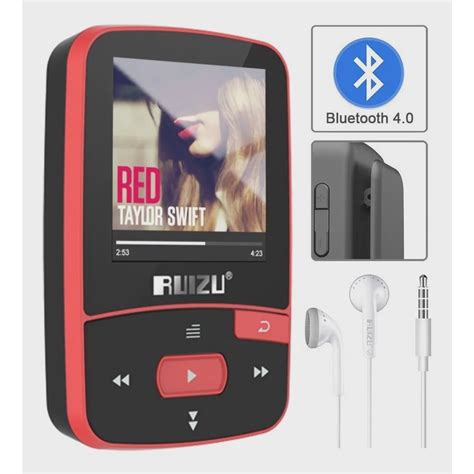 Mini Mp Player Ruizu X Gb Bluetooth Clip Esportes Fitness Corrida