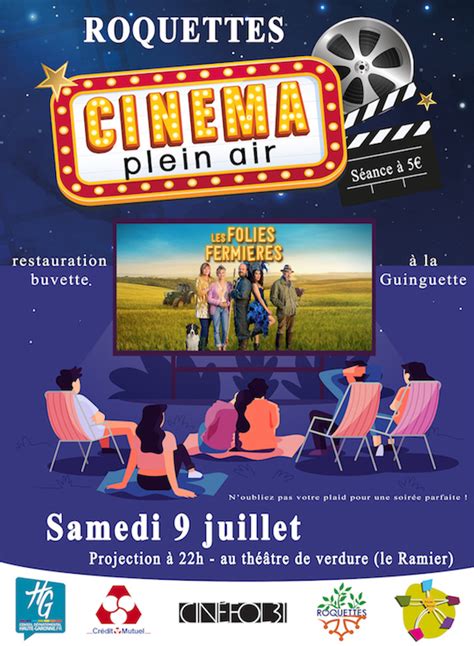 Cinéma du Foyer Rural en plein air Mairie de Roquettes