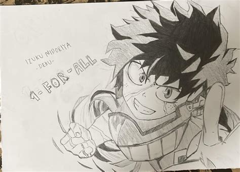 Deku drawing :) : r/MyHeroAcadamia