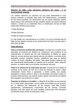 Procedimiento De Detecci N De Fallas En Un Motor El Ctrico Pdf