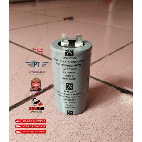 Jual Capacitor Starting Mfd V Kapasitor Socket Pin Uf