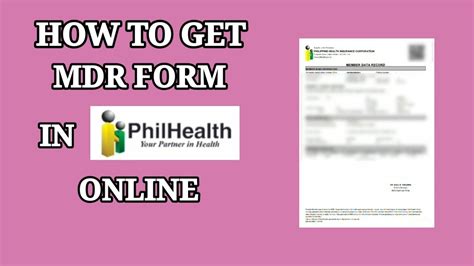 How To Get Mdr Form In Philhealth Online Paano Kumuha Ng Mdr Form Sa