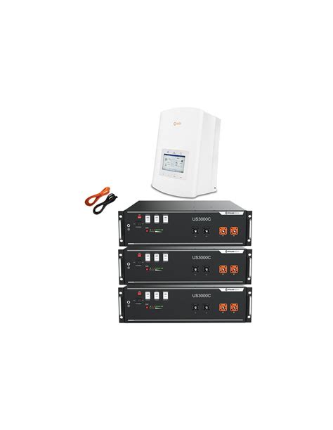 Sistema Di Accumulo Monofase Inverter 6kW Solis 3 Batterie Al Litio