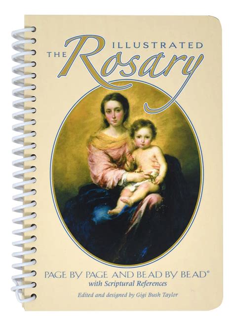 illustrated rosary prayer book page  page guide  art regers