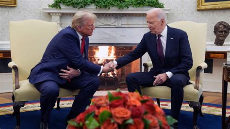 Donald Trump Meets With Joe Biden At White House