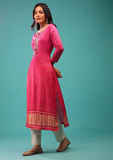 Kurti Design With Border Atelier Yuwa Ciao Jp