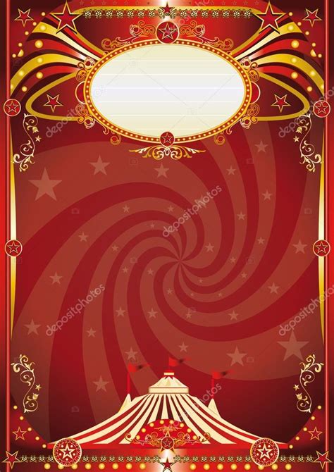 Circus Red Vortex Background Stock Vector By Tintin