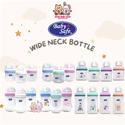 Jual Baby Safe Wide Neck Bottle 125 Ml 250 Ml Gambar Polos WNS01