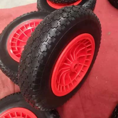 10 Inches PU Foam Wheels For Hand Truck Trolley Trolley Barrow Tyre PU