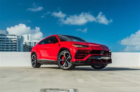 Lamborghini Urus Red Panda Exotic Car Rental