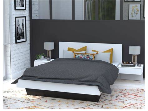 Cama Clássica Marvellous VENTE UNIQUE Branco Aglomerado e derivados