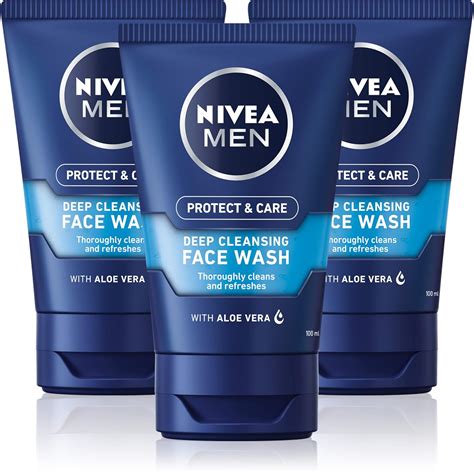 NIVEA MEN Deep Cleaning Face Wash Protect Care 150 Ml Deep