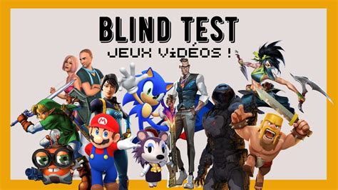 Blind Test jeux vidéos TOUTES GENERATIONS et TOUT GENRES YouTube