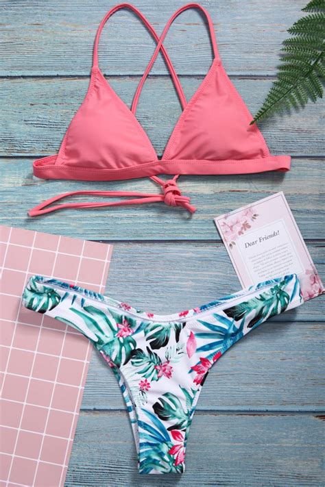 Summer Gear Bra Materials Floral Bikini Set Beachwear Swimwear