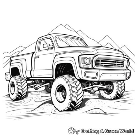 Pickup Truck Coloring Pages - Free & Printable!