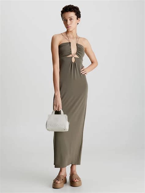 Slim Strappy Jersey Slip Dress Calvin Klein® K20k205424pf7