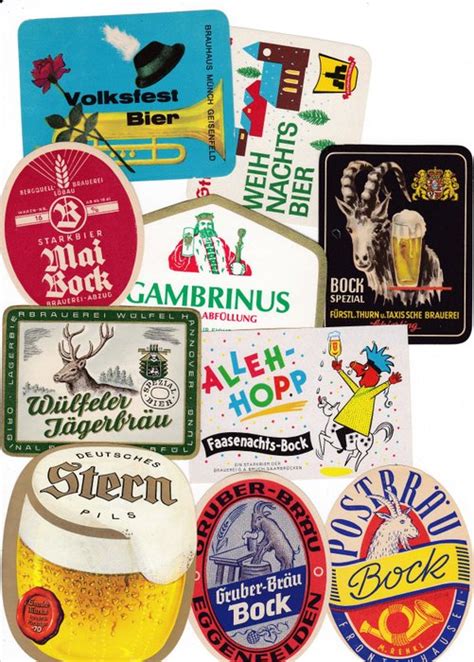 Collection of 169 old German beer labels - Catawiki