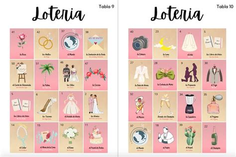 30 Tablas Loteria de Despedida de Soltera PERSONALIZADA Personalización