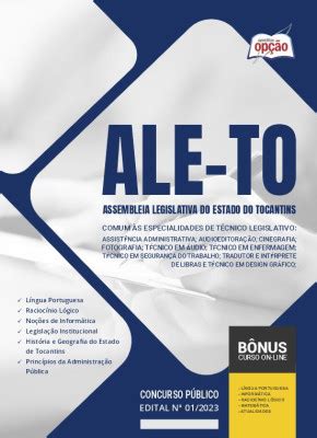 Apostila ALE TO Comum às Especialidades de Técnico Legislativo