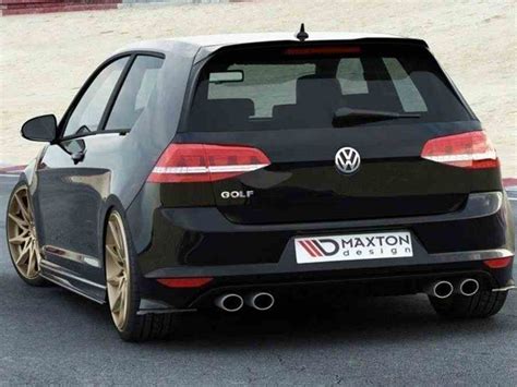 Maxton Rear Side Splitters Vw Golf Mk R Textured For