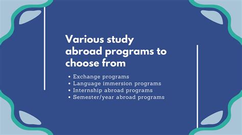 Study Abroad Guide Benefits And Importance Ppt Free Download