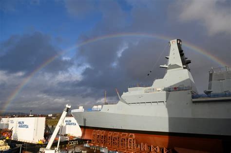 Royal Navy's first Type 26 frigate is launched – very, very slowly