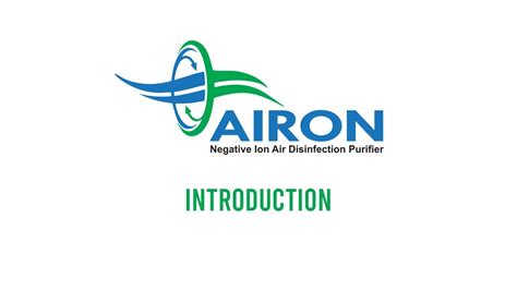 Introduction Airon 1000 Negitive Ion Air Disinfection Purifier Youtube