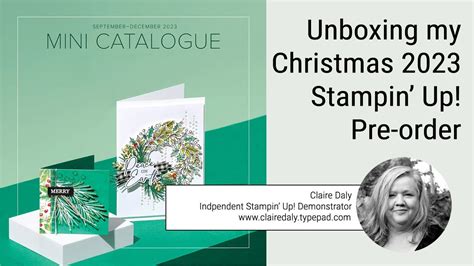 2023 Stampin Up September To December Mini Catalogue Unboxing YouTube