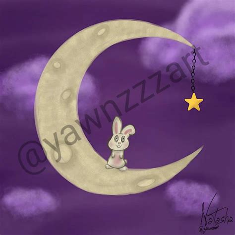 Moon Bunny By Yawnzzzart On Deviantart