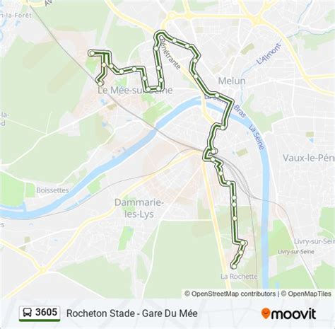 3605 Itinéraire Horaires Arrêts Plan Gare du Mée mis à jour