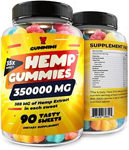 Hemp Gummies For Pain Anxiety Sleep Stress Relief 35000 MG High