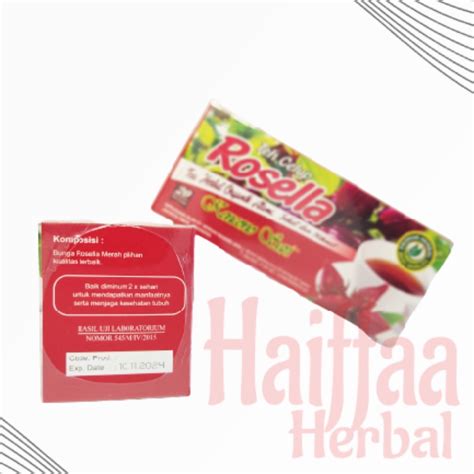 Jual Teh Bunga Rosela Rosella Celup Kencono Sari Teh Minuman Herbal