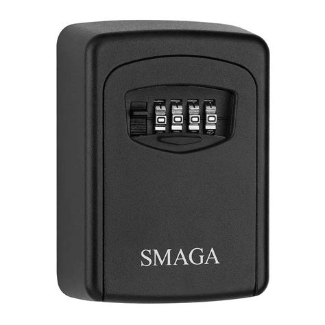 Key Storage Lock Box with 4-Digit Combination, Wall Mounted Key Safe ...