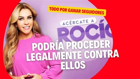 Ac Rcate A Rocio Podr A Meter A La C Rcel A Panelista Que Publicaron