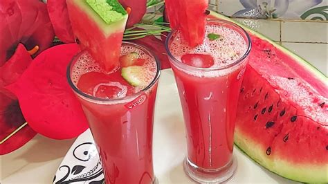 তরমুজের জুস।। Watermelon Juice।। Tasty Juice Recipe Youtube