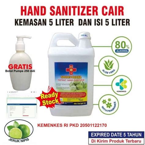 Jual Hand Sanitizer Cair Liter White Shopee Indonesia