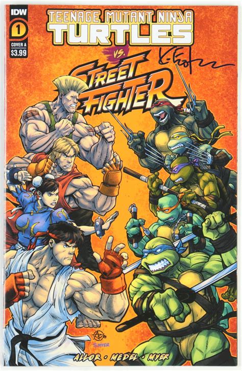 Kevin Eastman Signed Teenage Mutant Ninja Turtles Vs Street Fighter