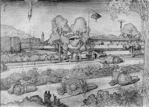 Frank Lloyd Wright Designs An Urban Utopia See His Hand Drawn Sketches