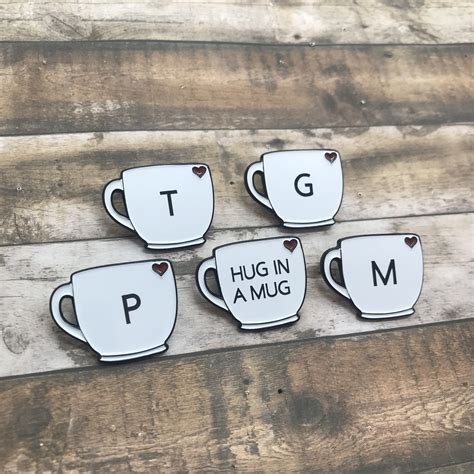 Custom Mug Enamel Pin Coffee Tea Lover Gift Gift