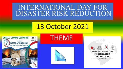 International Day For Disaster Risk Reduction October Theme