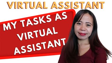 My Tasks As Virtual Assistant My Va Journey Youtube