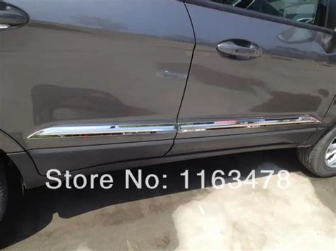 For Ford Ecosport 2013 2014 2015 2016 Abs Chrome Side Door Body Molding