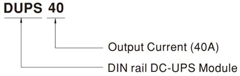 MEAN WELL DUPS40 DIN Rail Type Uninterruptible DC UPS Module Owner S Manual