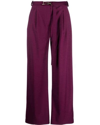 Purple Patrizia Pepe Pants Slacks And Chinos For Women Lyst